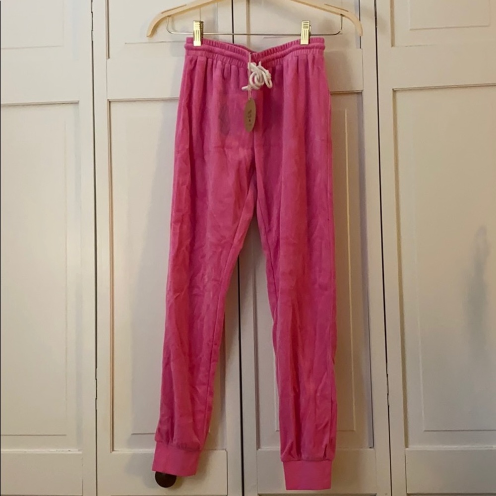 Pink joggers